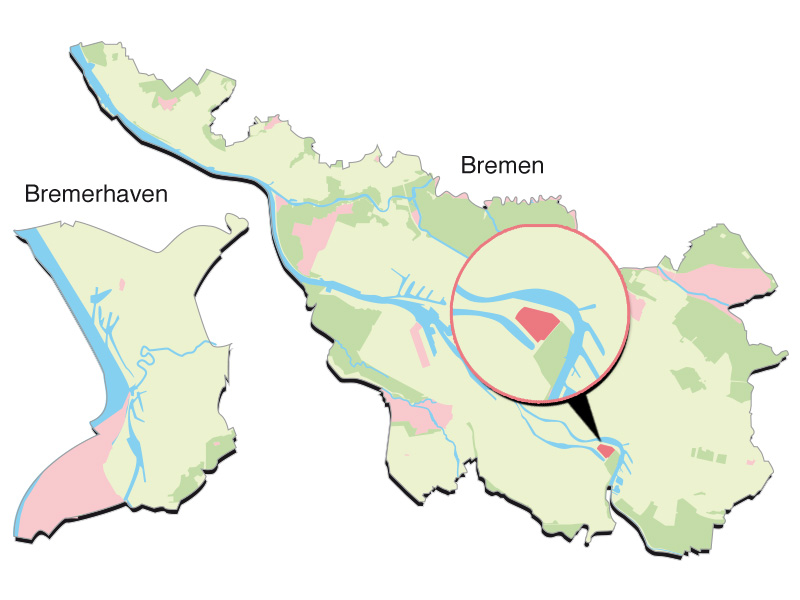 Übersichtskarte Neue Weser